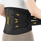 JIUFENTIAN Back Brace for Lower Back with Support System for men and Women -Lumbar Support Brace for Herniated Disc Lower Back Brace for Sciatica, Scoliosis,Heavy Lifting and Work(X-Large)
