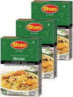 Shan Biryani Masala Seasoning Mix (50g) - Authentic Spice Packets for Flavorful Layered Rice Pilaf - Perfect for Chicken, Meat & Vegetable Biryani - Traditional Indian Seasoning Blend - (Pack of 3)