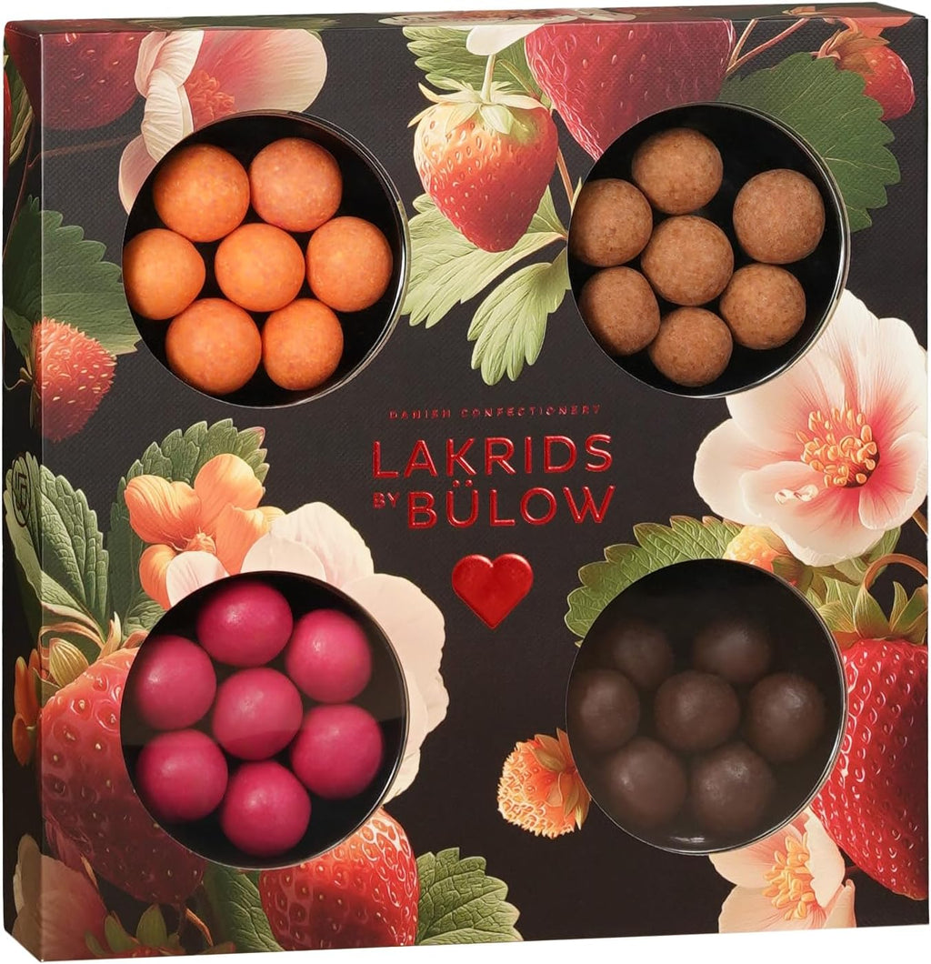 LAKRIDS BY BÜLOW - SMALL LOVE SELECTION BOX - Chocolate Covered Gourmet Licorice made in Copenhagen