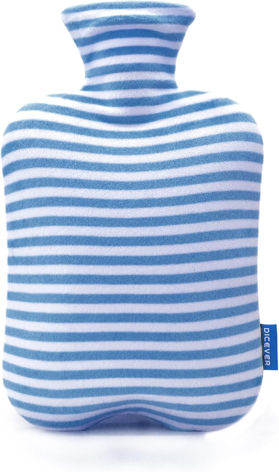 Hot Water Bottle with Soft Cover, 2L Hot Water Bag for Menstrual Cramps, Neck and Shoulder Pain Relief, Hot and Cold Therapies, Hand Feet Warmer, Light Blue