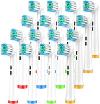 Replacement Toothbrush Heads Compatible with Oral B Braun, 16 Pcs Professional Electric Toothbrush Brush Heads Compatible with Oral B Replacement Heads Refill 7000/Pro 1000/9600/500/3000/8000