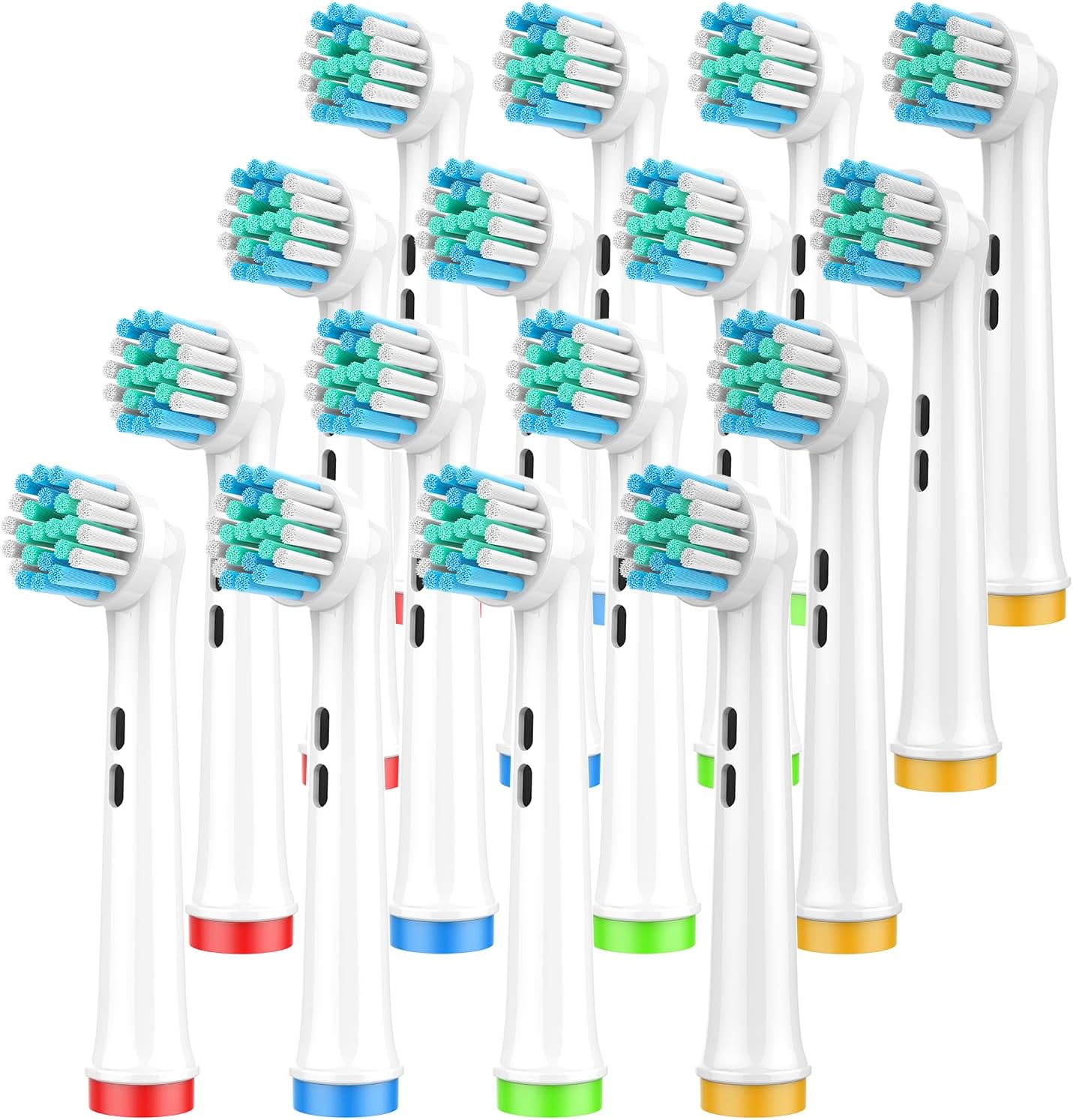 Replacement Toothbrush Heads Compatible with Oral B Braun, 16 Pcs Professional Electric Toothbrush Brush Heads Compatible with Oral B Replacement Heads Refill 7000/Pro 1000/9600/500/3000/8000