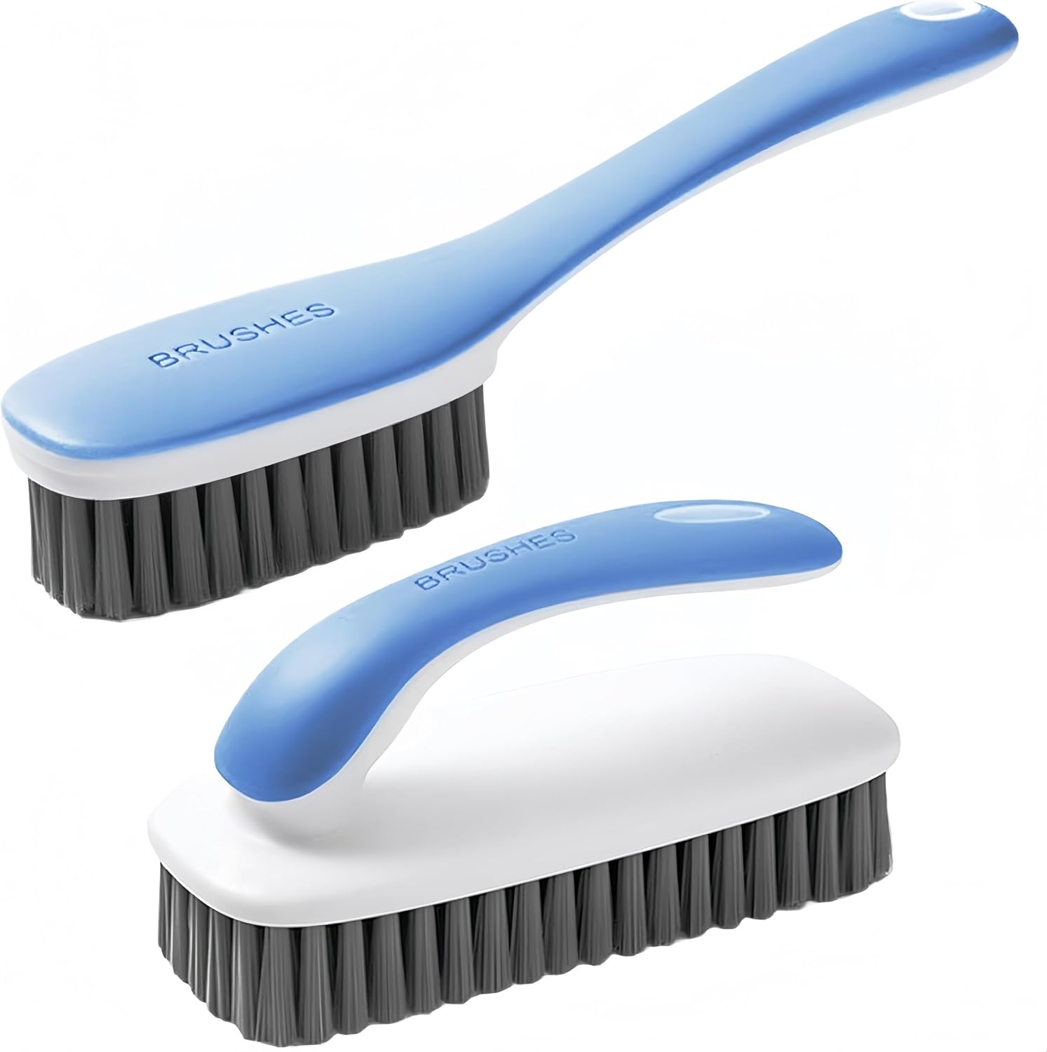 Scrub Brush for Stains-2 Pack Fabric Cleaning Brush,Laundry Stain Remover Brush,Clothes Scrub Brushes Cleaner Soft Bristle Scrubbing Brushes Household Cleaning for Carpet Clothes Bags & More