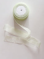 Light Green Organza Sheer Ribbon 1.5" for Floral & Craft Decoration, 50 Yard Roll