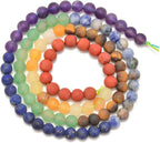 AD Beads Healing Reiki 7 Chakras Yoga Natural Gemstone Round Loose Beads Matte 4mm 16" Matte 4mm