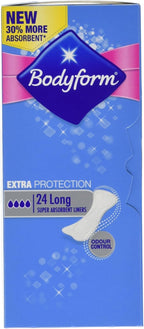 Bodyform Extra Protection Liners Long, 24 pieces