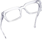 Eyekepper Ladies Reading Glasses - Oversized Square Design Readers for Women Transparent
