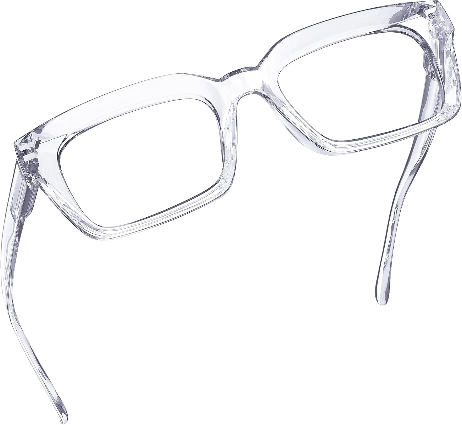 Eyekepper Ladies Reading Glasses - Oversized Square Design Readers for Women Transparent