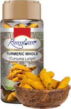 Ramaroma Organic Whole Turmeric Sticks Haldi Gatiya Sabut Haldi Whole Haldi |Dried 3.5oz (100g) ~ Indian Origin