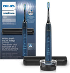 Philips Sonicare DiamondClean 9000 Electric Toothbrush - Sonic Toothbrush with App, Pressure Sensor, 12 Brushing Settings, Replacement Reminder, Charging Stand, Travel Case, Aquamarine, HX9911/92