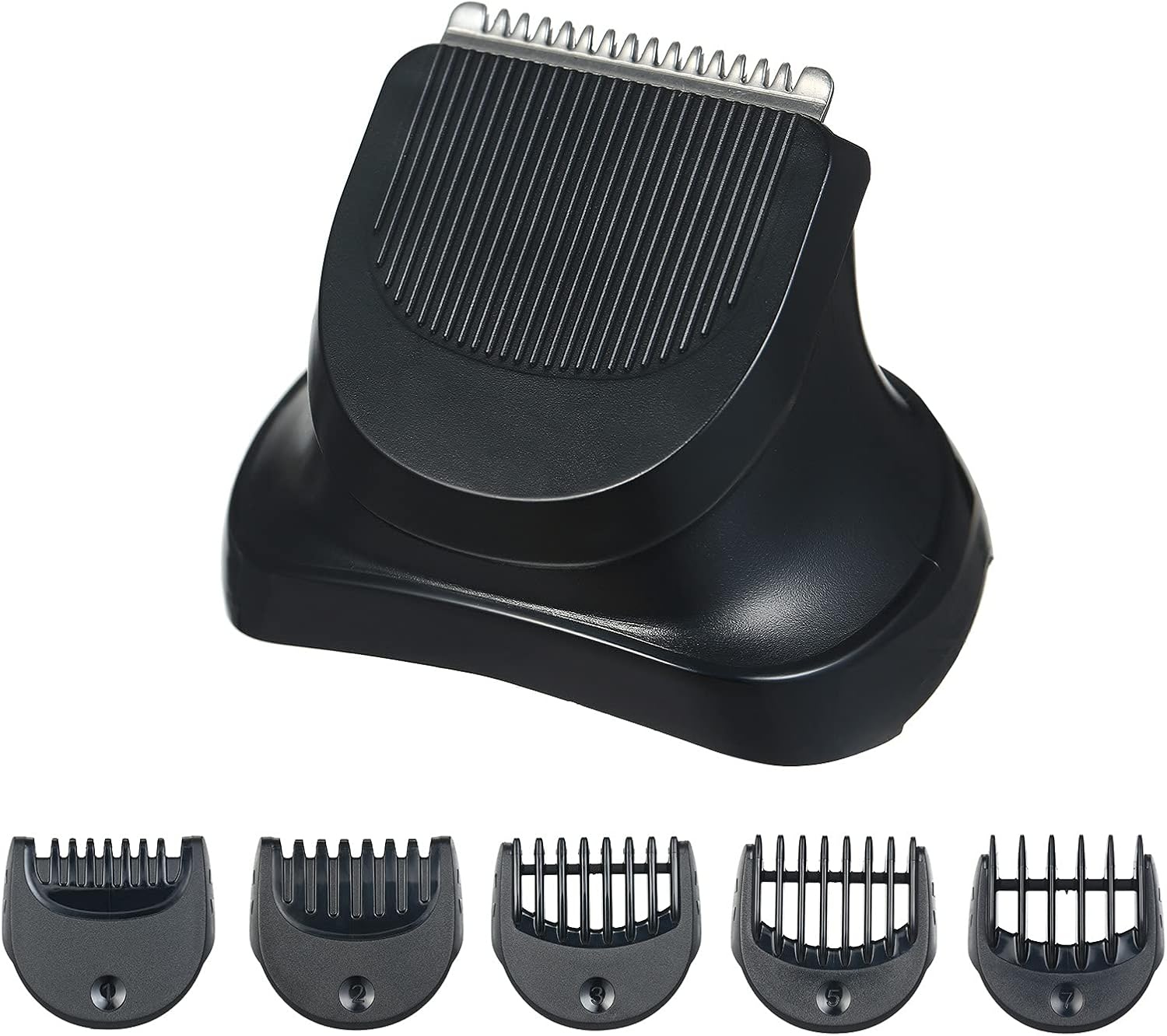 Electric Shaver Head Replacement for Braun Series 3 & 5 Beard Trimmer with 5 Limit Combs Shaver Head Razor Blade