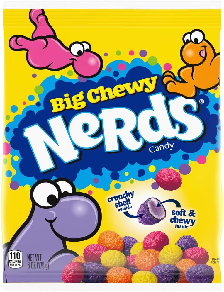 Nerds Big Chewy Candy, 6 Ounce, Pack of 12