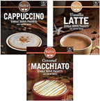 Cafe Tastle Cappuccino, Vanilla Latte, Caramel Macchiato, 30 Piece Assortment