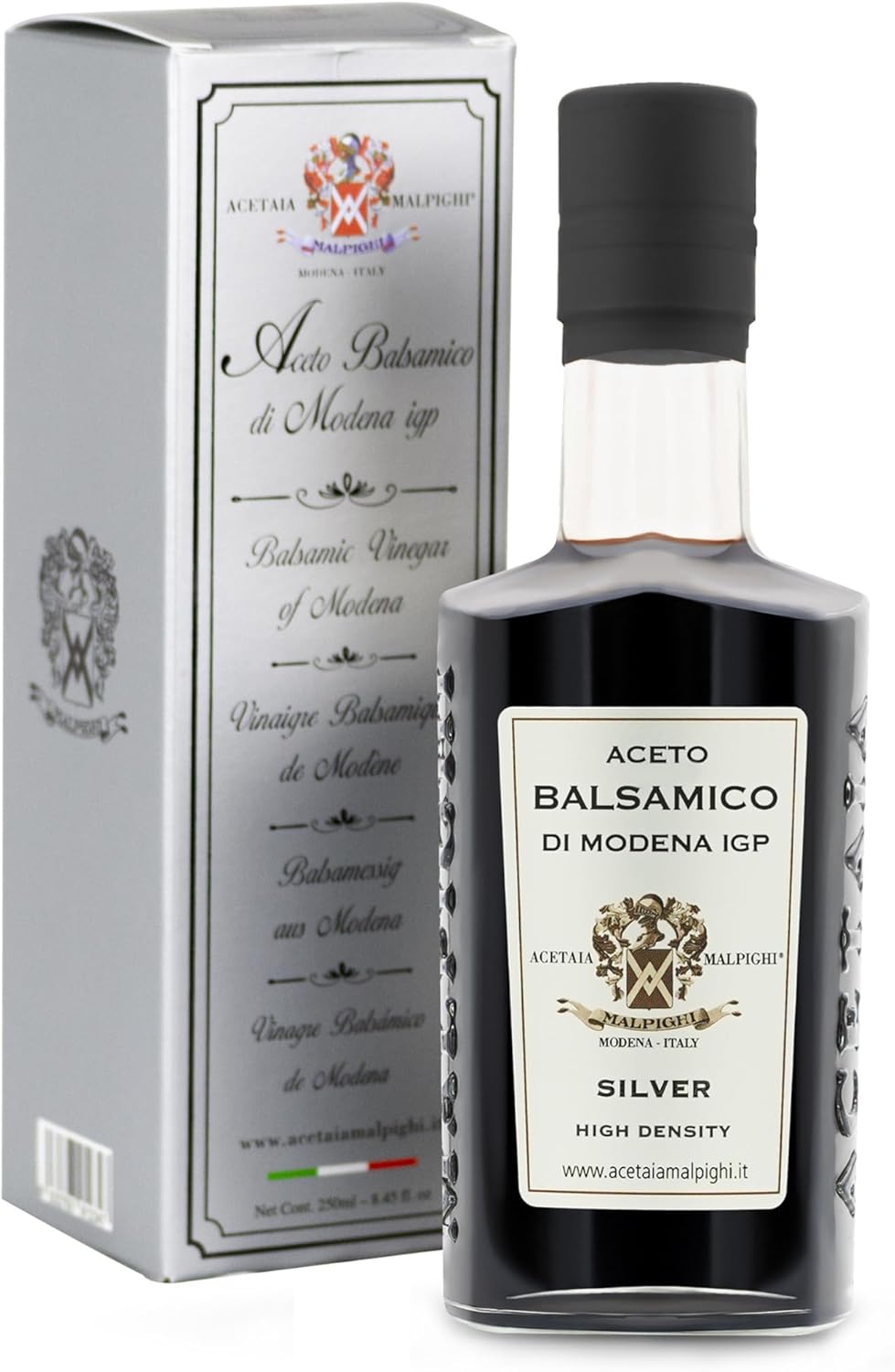 Acetaia Malpighi Balsamic Vinegar of Modena P.G.I. Silver Selection 250 ml 8.45 fl oz