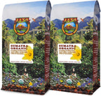 Low Acid Organic Coffee – Whole Bean, Mold-Free & Stomach Friendly by Java Planet, Sumatran Single Origin Coffee, Dark Roast, Smooth Full Flavored, 2x1LB Bag