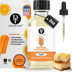 Dolce Flav Orange Creamsicle Extract - 2 Ounce Oil-Soluble Kosher, Sugar-Free, Concentrated Orange Creamsicle Flavor for Candy, Chocolates & Desserts, Includes Measured Dropper