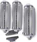 Replacement 3pcs Outer Foil with Bracket And 1 pair Blade for Panasonic ES-RW30-S / ES4815P-S / ES4036 / ES4853 / ES4033 /WES9833P / WES9839 Electric Shaver Razaor Cutter Head Blade(Grey)