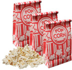 Popcorn Bags, 2 oz Flat Bottom Paper Popcorn Bags for Family Movie Night Baseball Themed Carnival Christmas Birthday Party 50 Pcs
