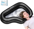 Inflatable Portable Shampoo Bowl,Hair Washing Bowl with Drain Hose & Neck Support, PVC Inflatable Shampoo Bowl for Bedridden Patients, Disabled, Seniors, Kids, Home Care