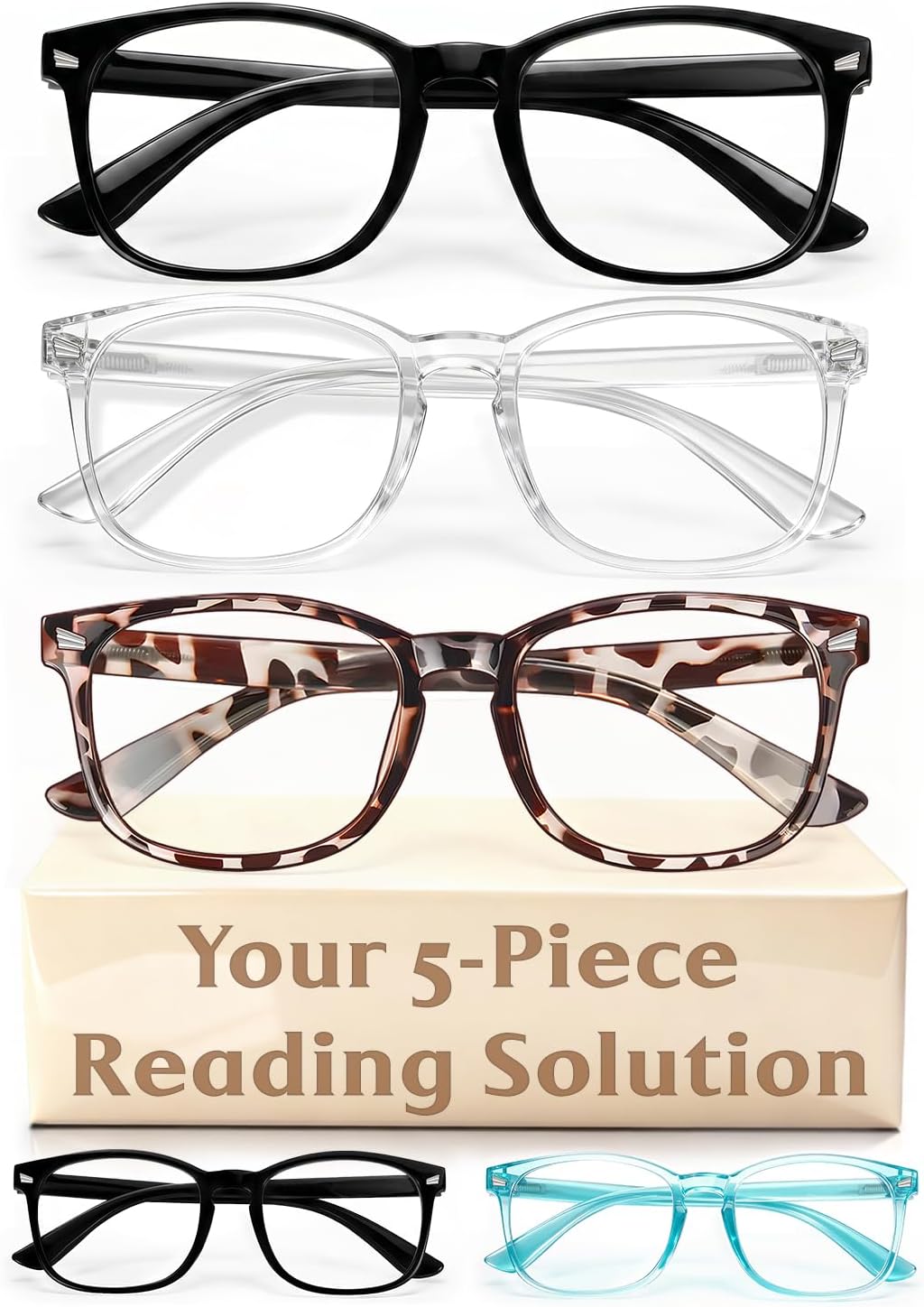 Reading Glasses for Women Men, Eyeglasses, Blue Light Readers for Men Women
