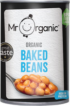 Mr Organic - Baked Beans - Certified Organic and Vegan - Baked Beans in a BPA-Free Tin