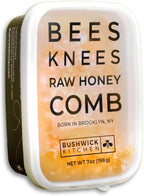 Bees Knees Raw Honeycomb | 100% Edible, All-Natural Gourmet Honeycomb in Double Sealed Packaging | Acacia Honey Comb with Sweet, Light Flavor | Foodie Gifts, Tea Gifts, Unique Gift Ideas (7 oz)