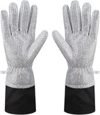 Wire Dishwashing Gloves，Multipurpose Non-Scratch Scrubbing Waterproof Anti-Hot & Oil-Resistance Kitchen Cleaning Gloves