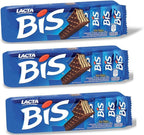 BIS Lacta - Chocolate Wafer - 4.94 Oz (PACK OF 3), Chocolate ao Leite - 140g