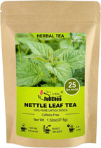 FullChea - Nettle Leaf Tea Bags, 25 Teabags, 1.5g/bag - Naturally Stinging Nettle Tea - Support Eye Health & Strengthen Bones