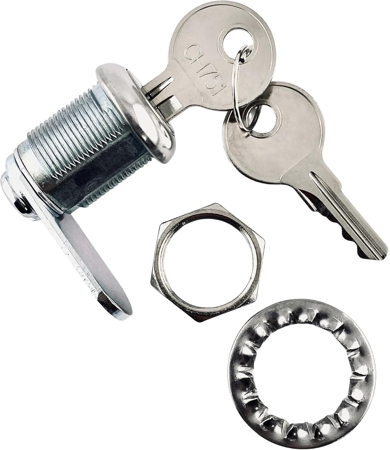 Replacement Lock & Key Set – Compatible with Rubbermaid® Commercial Cart 6181 | FG6181L20000 | 1 Lock with 2 Keys – (1 PK)
