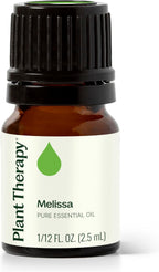 Plant Therapy Melissa Essential Oil 2.5 mL (1/12 oz) 100% Pure, Undiluted Essential Oil, Encourages Healthy, Radiant-Looking Skin
