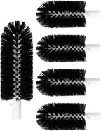 BRS-1722 Glass Washer Replacement Brush Set Part Fit for Barmaid Glass Washers Replace SS-100 SS-101 A-200 A-205, Including 4 pcs 6-inch Brushes and 1 pc 7-inch Brush