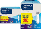 Contour Next Blood Glucose Test Strips for Diabetes – 70 + 35 Count (2 Pack, Total 105) - Accurate, No Coding, Second-Chance Sampling, Compatible with All Contour Next Meters for Easy Blood Sugar Test