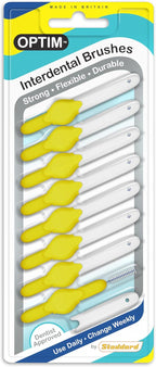 Stoddard Icon Soft Interdental Brushes Fine - 0.7 mm Yellow - 8 Brush Pack