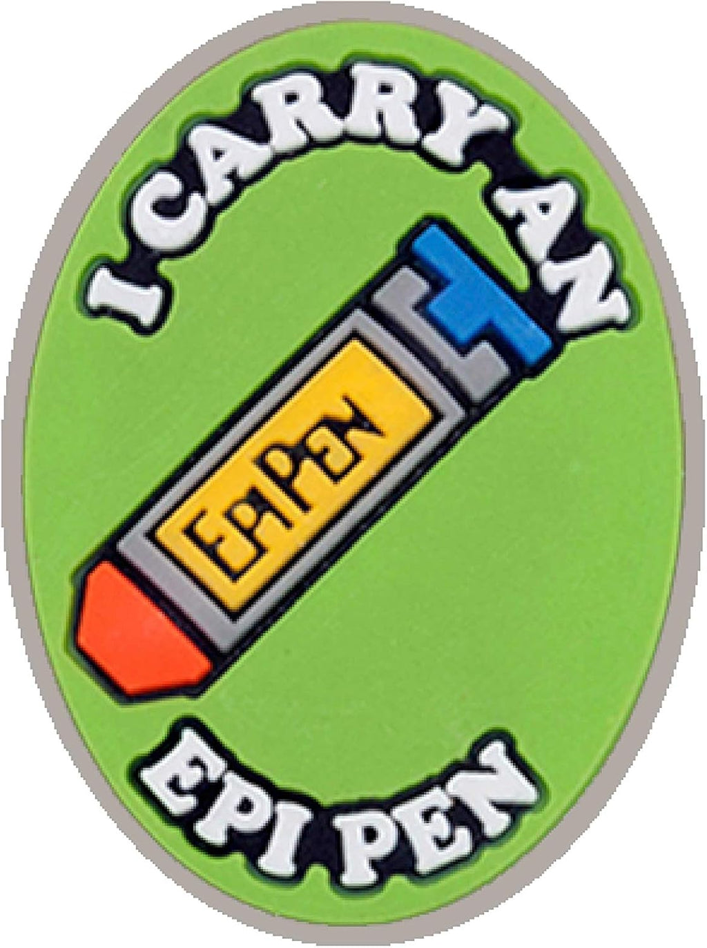 AllerMates Kids Medical Charm - I Carry an Epi Pen Children's Medic Alert Allergy Awareness Bracelet Accessory