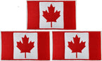 3Pack Canada Flag Patch Canadian Flags Patchs, Canada Tactical Flag Embroidery Patch with, for Hats, Tactical Bags, Jackets, Clothes Patch Team Military Patch