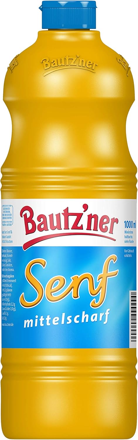 Bautz'ner Senf Mittelscharf / Mustard Medium Hot
