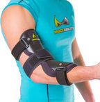 BraceAbility Cubital Tunnel Syndrome Elbow Brace | Splint to Treat Pain from Ulnar Nerve Entrapment, Hyperextended Elbow Prevention and Post Surgery Arm Immobilizer - L (LARGE/X-LARGE)