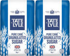 Tate & Lyle Fairtrade Granulated Pure Cane Sugar (1Kg) - Pack of 2