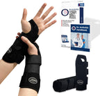Doctor Developed Wrist Brace - Wrist wrap for Carpal Tunnel Arthritis,Tendonitis, Hand Support - Ideal for Fitness, Weightlifting - Handbook included (2 Pack, Carpal Tunnel)