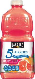 Langers 5 Juice Cocktail, Ruby Red Grapefruit, 64 Fl Oz (Pack of 8)