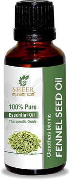 Fennel Seed Oil -(Foeniculum Vulgare)- Essential Oil 100% Pure Natural Undiluted Uncut Therapeutic Grade Oil 0.33 FL.OZ