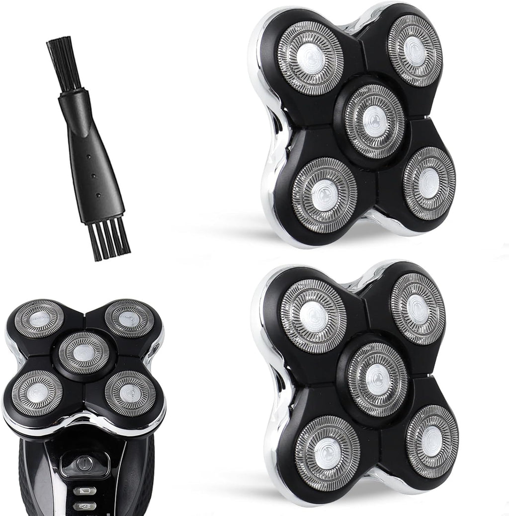 2 Pack Blade Pro Replacement Head Compatible with Remington Balder Pro XR7000, 5 Dual Track Shaver Heads for a Smooth and Close Shave with No-Irritation.