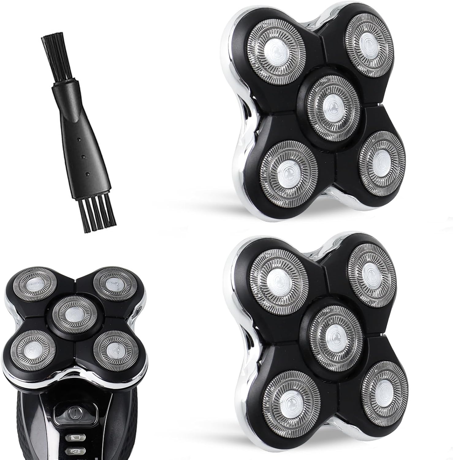 2 Pack Blade Pro Replacement Head Compatible with Remington Balder Pro XR7000, 5 Dual Track Shaver Heads for a Smooth and Close Shave with No-Irritation.