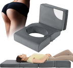 HOMBYS Adjustable Size BBL Pillow After Surgery for Sleeping,High Density Foam Foldable BBL Brazilian Butt Lift Pillow Post Surgery Recovery for Sleeping, BBL Recovery Must Haves,Grey