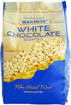 Waxness Film Hard Wax Beads White Chocolate 2.2 lb (1 kg) – Stripless Professional Hard Wax with White Chocolate Scent for Face & Body, Smooth Application – Made in Italy