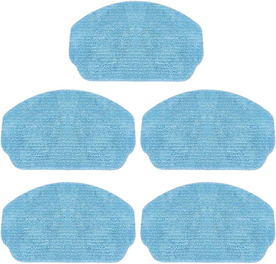 2/5 Pack Mop Cloth Cleaning Rag Compatible with VCR04W Robot Vacuum Cleaner Replacement Robot Sweeper Spare Part Accessories(5 PACK)