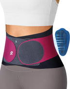 0.5mm Ultra Thin Back Brace with 3D Lumbar Pad, Seamless Yoga Fabric, Lightweight Back Brace for Lower Back Pain Women Men, Sciatica, Posture, Back Support Brace for Wearing Under Clothes