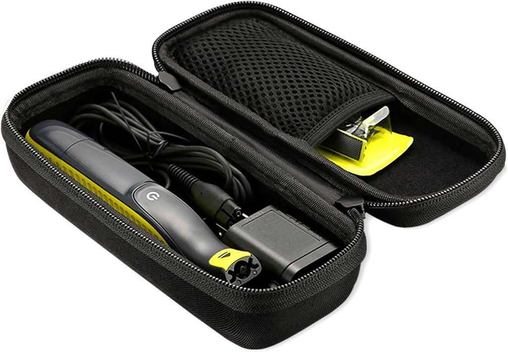 ProCase Hard Case for Electric Trimmer and Shaver, Travel Organizer Carrying Bag for QP2520 QP2530 QP2620 QP2630 -Black