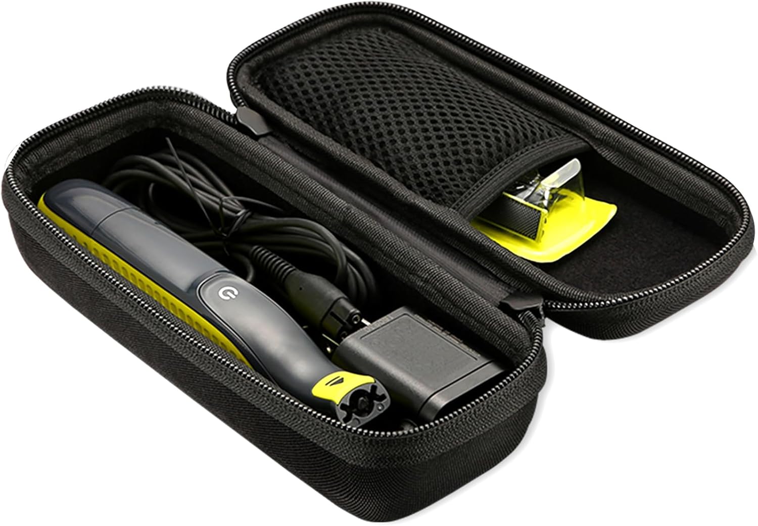 ProCase Hard Case for Electric Trimmer and Shaver, Travel Organizer Carrying Bag for QP2520 QP2530 QP2620 QP2630 -Black